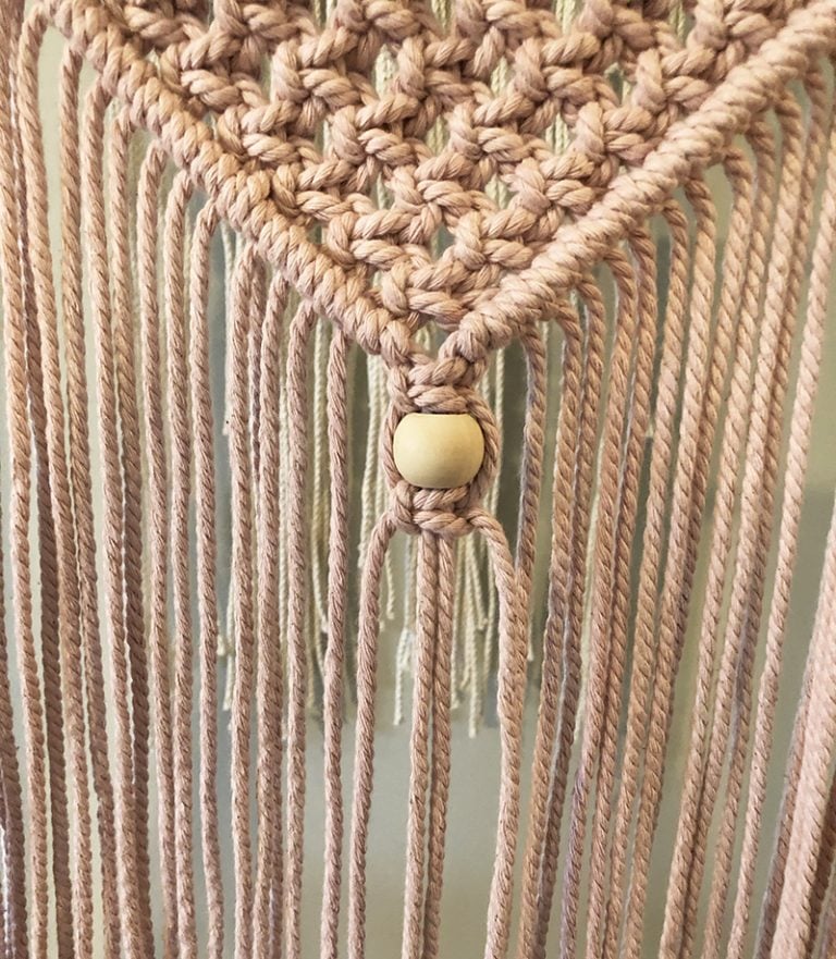 How to Make a Simple Macrame Wall Hanging with Beads - Macra-Made