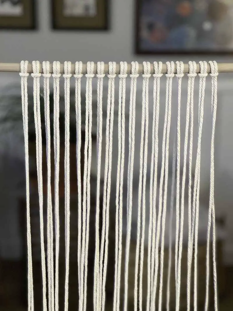 Macrame Wall Hanging with Square Knots MacraMade