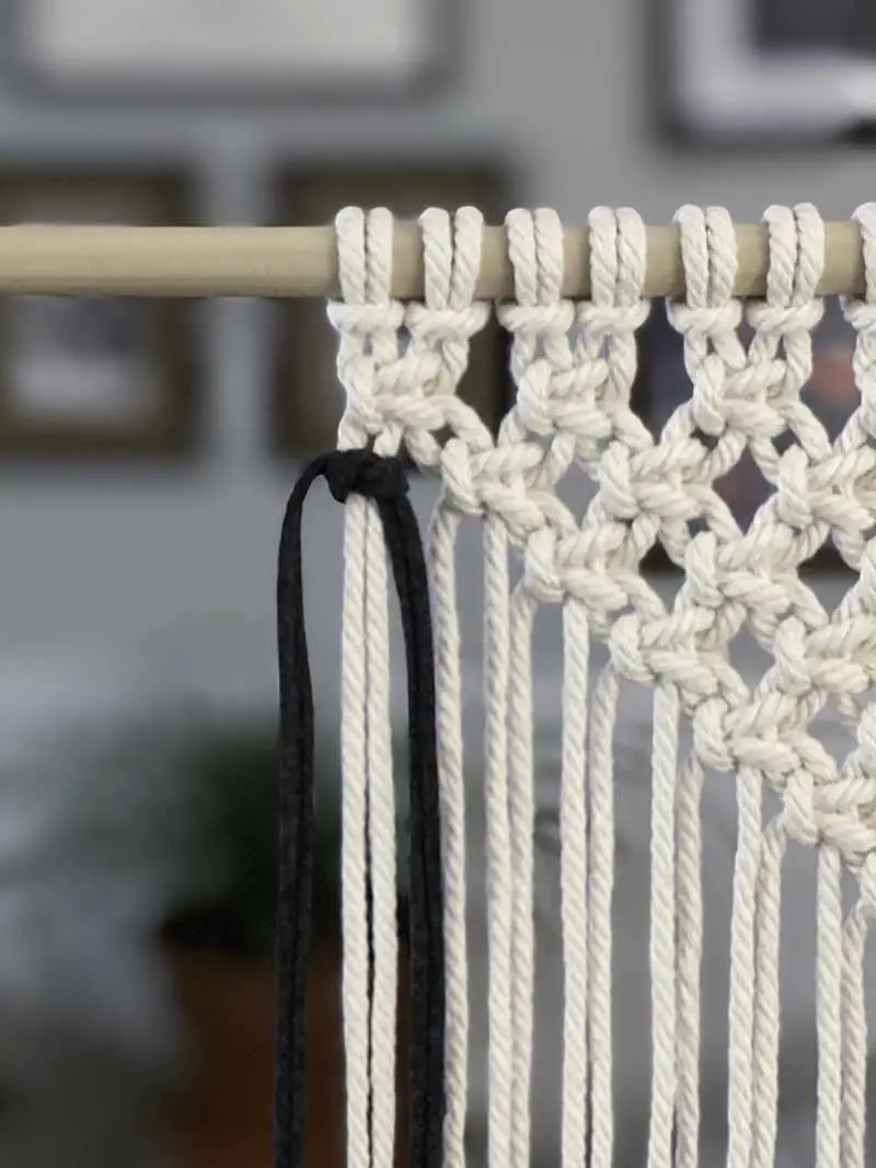 Macrame Wall Hanging with Square Knots MacraMade