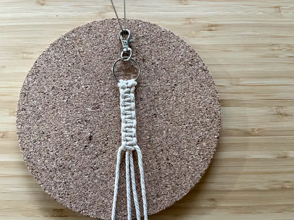 Easy DIY Macrame Keychain Wristlet MacraMade