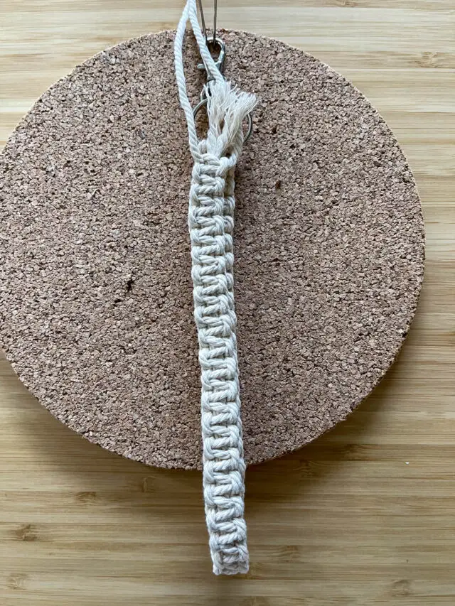 Easy DIY Macrame Keychain Wristlet MacraMade