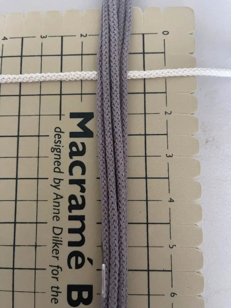 Accent string under plant hanger strings